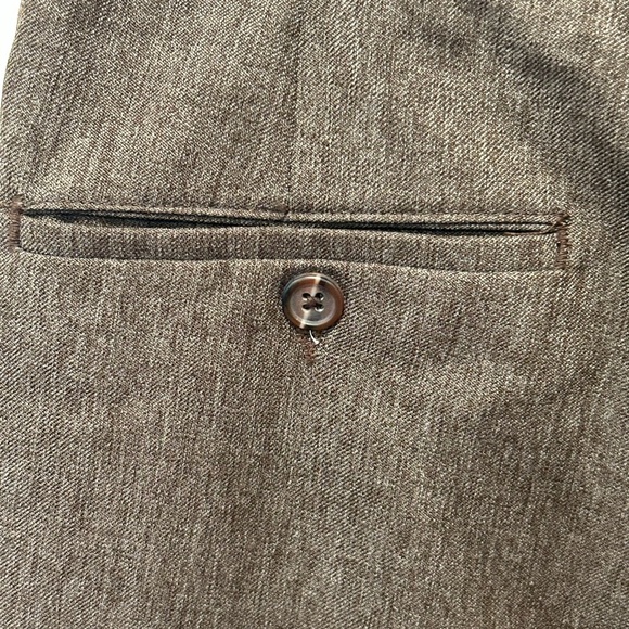 VINTAGE Levis Action Slacks Pants Men 35x31 Brown Retro 80s Made in USA - Picture 5 of 6